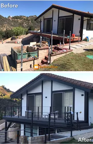 בניית גדר מסביב לבית לפני ואחרי